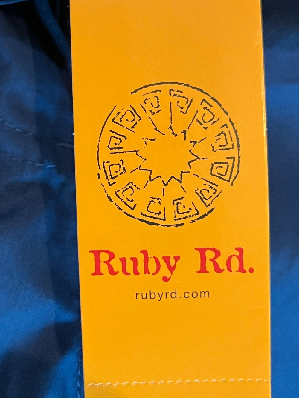 Ruby Rd. Royal Blue Embroidered Wide-Leg Pants - Picture 3 of 10